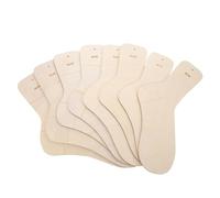 Zerodeko Wooden Sock Blockers Creative Beige to Prevent Stretching and Deformation Sock Stretchers 8pcs Hand Knitting Size 40-47 Tool for Knitting for Beginners and Knitters
