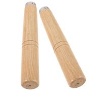 Zerodeko Wooden Spatula Handle Replacement Suitable for Cooking and Stirring 2pcs Universal Fit with Heat Resistant Iron Core and Comfortable Wood Grip, Detachable Kitchen Pan Handle for
