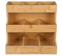 Zerodeko Wooden Tea Bag and Sugar Packet Storage Rack Creative Organizer for Coffee and Tea Bags Elegant Display for Office and Home Use Functional and Simple Design