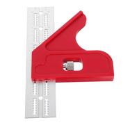 Zerodeko Woodworkers Edge Rule 6-Inch Multi-Angle Woodworking Ruler 45° 90° Carpenter’S Square Protractor Precision Measuring Tool for Woodworking and Crafting