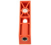 Zerodeko Woodworking Dowel Tool Drill Guide for Straight Holes, Plastic and Metal, Orange, Easy to Install, for Drilling Holes the Side of Wood Planks