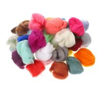 Zerodeko Wool Roving Needle Felting Kit Beginner 36 Colors 3g Each Fleece