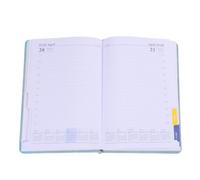 Zerodeko Yearly Planner Notebook Monthly Index Bookmarks A5 Size with 365 Days, Pu Cover Quick Access to Important Dates Minimalist Daily Organiser for Business and Personal Use