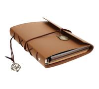 Zerodeko Yellow Pu Photo Holder Decorative Photo Book with Strong Binding and Simple Delicate Style for Christmas Day DIY Design