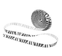 Zerodeko Zebra Print Craft Ribbon 1cm Wide Cuttable Multi-Function Wear-Resistant Ribbon for Wrapping, DIY Bows, Festival Decorations and Hair Accessories - 9m Roll