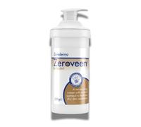 Zeroderma Zeroveen Emollient Cream, 2-in-1 Moisturiser & Soap Substitute, with Natural Oatmeal, Hydration for Dry Skin such as Eczema & other Dry Skin Conditions. 500g