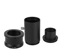 Zerodis 1.25 Inch Extension Tube Kit, Telescope Extension Tube Adapter Ring Set T2 T Ring Adapter Extension Tube Kit for E Mount Camera Telescopes and Microscope