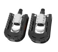 Zerodis 1 Pair Foldable Lightweight Road Bike Pedals, Aluminium Alloy, Skid Proof Design, Comfortable Ride, Compatible with Mountain Bike and Road