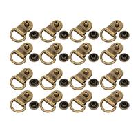Zerodis 100 Sets Brass, Shoelace Hooks Rivet Button Cover Repair Kit, Smooth Edges, Material, Easy to Install, Basic Accessories, Cost-Effective, for Shoes, Leather, Bags