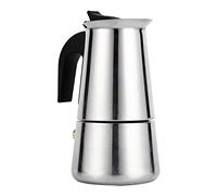 Zerodis 100ml/200ml/300ml/450ml Coffee Maker Moka Pot Stainless Steel Moka Pot Espresso Coffee Maker Stove Home Office Use Stainless Steel Coffee Pot Can Put Induction Cooker(01)