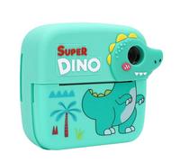 Zerodis 1080P 2.4 Inch Color Screen Kids Printers Print 24MP Digital Camera MP3 Player Toddlers Thermal Printing Camera Presen (Green Dinosaur)