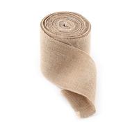 Zerodis 10M Hessian Jute Burlap Fabric Table Runner Elegant Craft Ribbon for Weddings Events Party Decor (10CM)