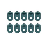Zerodis 10Pcs Greenhouse Clips Hanging Clips Support Hooks vine crops,baskets,plant pot,Flower Garden parts Fastener kit Plastic (green)