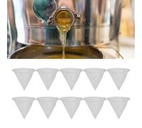 Zerodis 10PCS Honey Extraction Strainers Filter Mesh Bag, Nylon Honey Strainers Honey Bee Filter Processing Extraction Beekeeping Tool