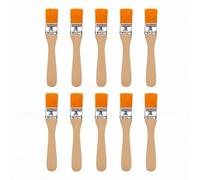 Zerodis 10Pcs Kids Archaeology Digging Tools Set, Educational Archaeological Brush Set with Wooden Handles Flat Art Oil and Varnish Painting Brushes for (Number 3(14 X 2.9 X 2cm / 5.5 1.1 0.8in))