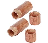 Zerodis 10Pcs Wooden Essential Oil Cylinder Box Storage Bottle Container Proof Travel Carrier Case with Safe Independent Packaging for Aromatherapy DIY and Portable Use (2.5 Outer Diameter)