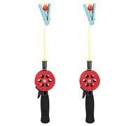 Zerodis 2 Pcs Children Fishing Rod, Lightweight Kids Fishing Pole with 4.5m Nylon Line and Fish Reel Multipurpose Beginner Tackle Set Labor Saving for Outdoor Pond Lake