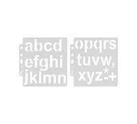 Zerodis 20 Pcs Letter Stencils Alphabet Templates Reusable Painting Stencils PET Craft with Various Patterns for Card Making Scrapbook Wall Decor