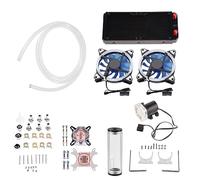 Zerodis 240mm PC Water Cooling Kit, Copper CPU GPU Block, 600L/H Pump, 5m