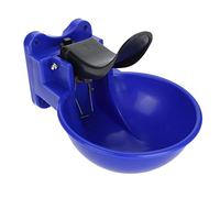 Zerodis 2L Automatic Drinking Bowl for Cattle Sheep Horses, Large Capacity ABS Water Feeder with Smooth Edge, Black Tongue Spring Design