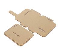 Zerodis 2Pcs Clear Acrylic Template Leather Craft Stencil Card Package Template with 2 Shapes for Leather Card Wallet Making