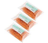 Zerodis 3 Boxes Paper Clip, Orange Small Portable Shaped Cute Pin Documents Paper Bag Sealing Clips for Office School Home Supplies
