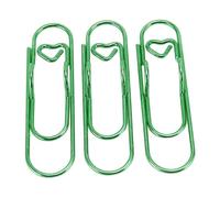 Zerodis 30Pcs Stainless Steel Pen Clips Metal Pen Holders for Notebooks Books Diaries Planners with Secure Grip -Resistant Durable Steel Clips (Green)