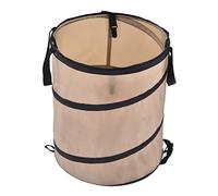 Zerodis 37.8L Collapsible Leaf Trash Can, Reinforced Steel Spring Oxford Cloth Garden Waste Bag with 2 Carrying Handles, for Gardens Picnics and Camping