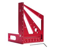 Zerodis 3D Angle Measuring Ruler, Aluminum Alloy Carpenter Square with (#1)