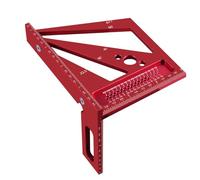 Zerodis 3D Angle Measuring Ruler, Aluminum Alloy Carpenter Square with (#4)