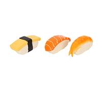 Zerodis 3Pcs Dog Squeaky Toys Sushi Dog Toy Squeaky Dog Toys Simulation Sushi Shape Soft Latex Dog Squeaky Food Toys for Small and Medium Dogs Simulation Sushi Tough