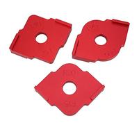 Zerodis 3Pcs Router Corner Radius Template Aluminum Alloy Quick Jig for Woodworking, Precision Guides for Smooth Edges on Cabinets and Furniture