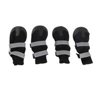 Zerodis 4 Pcs Dog Boots Black Anti-Slip Protective Pet Dog Shoes Waterproof Warm Protective Boots for Medium and Large Dogs(Blue XL)