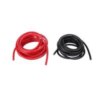 Zerodis 4AWG 20ft Power Cable Copper Aluminium Electrical Wire 2Pcs with Heat Shrink Tube for Car RV Trailer Sound System Indoor Lighting Automotive Power Cable