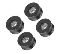 Zerodis 4pcs 0840UU U Groove Pulley Wheel, Metal and Plastic Guide Rollers, Durable Design for Door and Window Mechanical Equipment, 8x39.5x20.1mm