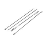 Zerodis 4Pcs Micro Scoop Set, Precision Lab Tool Kit with Durable 304 Stainless Steel Double Ended Design for Chemistry Mixing Medical Applications