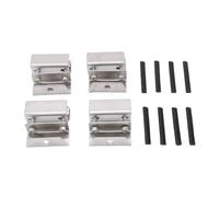 Zerodis 4Pcs Roof Rack Mounting Kit, Stainless Steel Van Roof Brackets Mount Kit Replacement with Adapters Suitable for Securing Rooftop Luggage Rack
