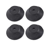 Zerodis 4Pcs Shock Absorption Rubber Feet, M6 Screw Mount Vibration Dampening Pads Suitable for Small Vacuum Pumps Small Air Compressor Accessories