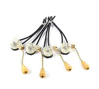 Zerodis 4pcs Vintage Pull Switch With Chain Cord for Table, Floor, Bedside, Wall, Bathroom Light and Fan - Home Decoration
