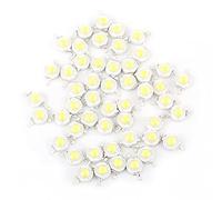 Zerodis 50 Pcs High Power Led Chip, Super Bright Intensity SMD COB Light Emitter Components Diode 1W Bulb Lamp Beads Chip DIY Lighting for Floodlight Spotlight High Power(Cool Whit)