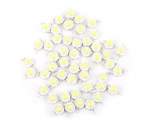 Zerodis 50 Pcs High Power Led Chip, Super Bright Intensity SMD COB Light Emitter Components Diode 1W Bulb Lamp Beads Chip DIY Lighting for Floodlight Spotlight High Power(Cool Whit)