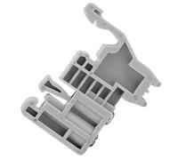 Zerodis 50 Pcs Terminal Block End Stopper, Screw Fixed End Terminal Fixing Block Fastener Multifunction End Stopper Bracket Mounting Clips for 35mm DIN Rail (Model 12)