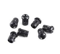 Zerodis 50pcs LED Diode Holder, 3mm 5mm 8mm 10mm Easy Installation Nylon Black LED Socket Replacement (3mm)