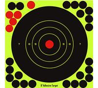 Zerodis 50PCS Self Adhesive Shotboard 8 Inch Shooting Board Shooting Practice Stickers with Bright Colors, Visible in All Lighting Conditions, Easy to Peel and Apply, Made of ABS and