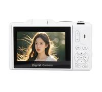 Zerodis 5K HD Digital Camera,75MP UHD 18XAF Autofocus 3 Inch Flip Screen Photography Camera with Flash Video Recording Zoom Camera for Outdoor Adventures Travel (White)