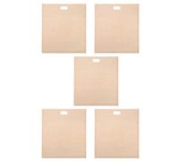 Zerodis 5PCS Toaster Bags, Convenient Travel BBQ Public Grill Cleaner Wide Application Toaster Microwave Oven Compatible Easy Wash Warm Soapy Water Dishwasher Safe for Cheese Panini