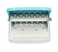 Zerodis 6 Hole Punch Loose Leaf Paper Puncher 6 Hole Puncher A4 A5 B5 Paper Punch with Sharply Metal Vane/Wing Easy Positioning for Custom Notebooks Scrapbooks 5 Sheets Capacity (Green)