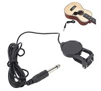 Zerodis Acoustic Guitar Pickup Microphone Piezo Clip-On Pickup Easy to Use for Parties ABS + Metal