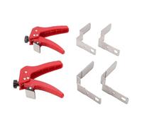 Zerodis Adjustable Drawer Fixing Clamp, Stainless Steel Tool with Rubber Pads for 21-40mm Drawer Front Installation