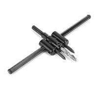Zerodis Adjustable Hole Saw Circle Cutter 30-200mm, Reamer Twist Drill Hole Opener Carbide Forstner Bit for Woodworking Metal, Adjustable Saw Circle Cutter Tool Round Cutting